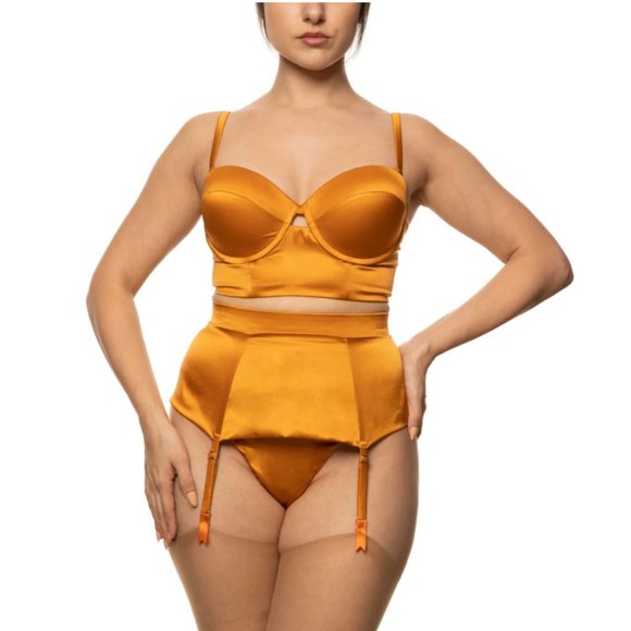 STUDIO PIA Petra Longline Bra in Scarlet Red - Picture 6 of 7